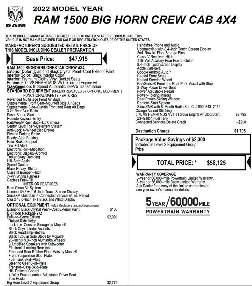 ram ram 1500 pickup 2022 1C6SRFFT1NN244406 image ram ram 1500 pickup 2022 1C6SRFFT1NN244406 image